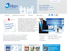 Tablet Screenshot of megaterceirizacao.com.br